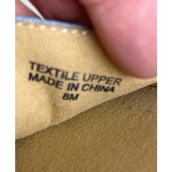 Talbots Women’s 8 Blue Izzy D’Orsay Embroidered Chambray Espadrille Sandals NEW - Picture 8 of 9